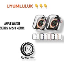 Apple Watch Series 1/2/3 42 mm Uyumlu Kasa ve Ekran Koruyucu Mika Kılıf.