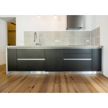 Decohandy 30X30 cm Kendinden Yapışkanlı  Pvc Karo Mutfak Arası 4 Lü Karışık Model  0,36M2