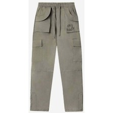 2023 Sonbahar/kış Koleksiyonu Khaki Twill Cargo Pantolon - Konfor ve Şıklık