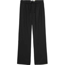 Erkekler Için Yün Astarlı Iş Pantolonu - Şık ve Rahat Siyah Tasarım