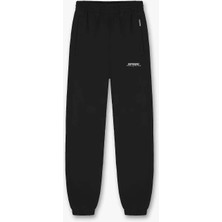 Patron Of The Club Siyah Sweatpant - %100 Pamuklu, Esnek Bel ve Kollar