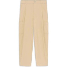 Bej Renkli Le Pantalon Cropped Twill Pantolon - Rahat Kesim ve Fonksiyonel Cepler
