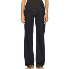 Kadınlar Için Cocoon Kot Pantolon - Koyu Mavi, Konforlu ve Şık