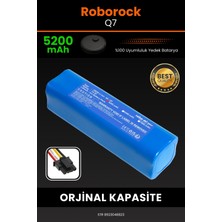 Robo-Mi Roborock Q7 5200mAh Robot Süpürge Bataryası - Koruma Katmanlı Batarya Teknolojisi