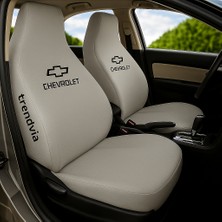 Açık Gri Penye Chevrolet Oto Koltuk Kılıfı – Ön ve Arka Koltuklara Uygun Servis Tipi Takım