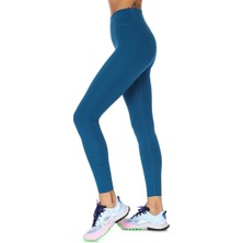 Nike One Luxe Kadın Mavi Mid Rise Antrenman Spor Taytı AT3098-404