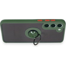 Samsung Galaxy S23 Plus Kılıf Montreal Yüzüklü Silikon Kapak - Yeşil
