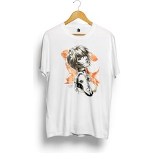 Karikatür Store Ayanami Rei Anime Baskılı Tişört