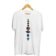 Karikatür Store Planets Colour Tişört