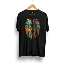 Karikatür Store Abstract Lion Baskılı Tişört