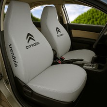Açık Gri Penye Kumaş Citroën Oto Koltuk Kılıfı – Ön ve Arka Koltuk Uyumlu Servis Takımı