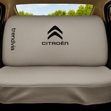 Açık Gri Penye Kumaş Citroën Oto Koltuk Kılıfı – Ön ve Arka Koltuk Uyumlu Servis Takımı