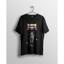 Karikatür Store Uzay Bandı Baskılı Tshirt