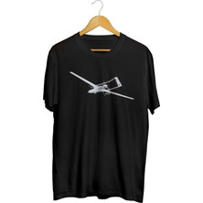 Bayraktar Uçak Baskılı Unisex Tişört