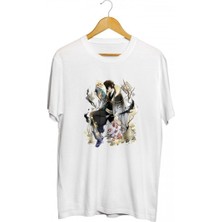 Karikatür Store Osamu Dazai Anime Baskılı Unisex Tişört