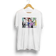 Karikatür Store One Piece Straw Hat Pirates Members Baskılı Unisex Tişört