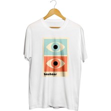 Karikatür Store Göz Baskılı Unisex Tişört