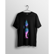 Karikatür Store Unisex Siyah Baskılı Tshirt