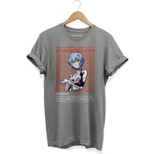 Karikatür Store Rei Ayanami Evangelion Aesthetic Anime Baskılı Oversize Tişört