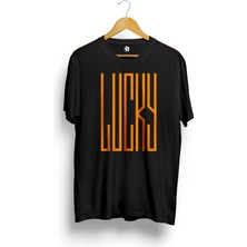 Karikatür Store Lucky Baskılı Tişört