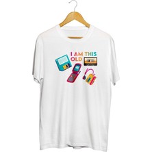 Karikatür Store I Am This Old Nostalji Baskılı Unisex Tişört