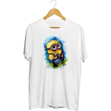Karikatür Store Minion Baskılı Unisex Tişört