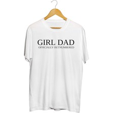 Karikatür Store Kız Babası Babalar Günü Baskılı Unisex Tişört