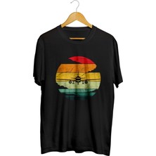 Karikatür Store Pilot Baskılı Unisex Tişört