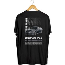 Karikatür Store Bmw M5 V10 Ön ve Arka Baskılı Kaliteli Tişört