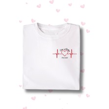 Isme Özel Unisex Tişört ve Kupa Seti Sevgililer Günü Özel Baskılı Set