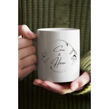 Isme Özel Unisex Tişört ve Kupa Seti Sevgililer Günü Özel Baskılı Set