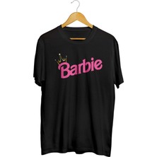 Karikatür Store Prenses Tacı Barbie Baskılı Unisex Tişört