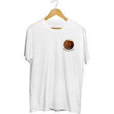 Karikatür Store Aslanın Eşi De Aslandır Aslan Göğüs Baskılı Kaliteli Tişört