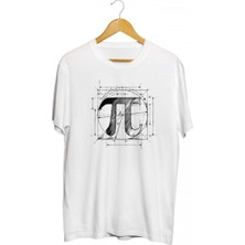 Karikatür Store Pi Sayısı Baskılı Unisex Tişört