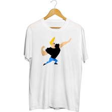 Karikatür Store Johnny Bravo Baskılı Unisex Tişört