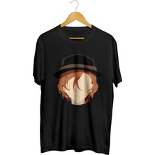 Karikatür Store Chuuya Nakahara (Bungou Stray Dogs) Anime Baskılı Unisex Tişört