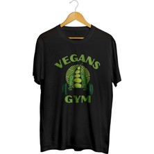 Karikatür Store Vegan Gym Baskılı Unisex Tişört