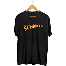 Karikatür Store Superman- Superdad Baskılı Unisex Tişört
