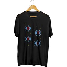 Karikatür Store Evil Eye Göz Baskılı Unisex Tişört