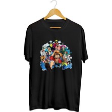 Karikatür Store One Piece Crew Anime Baskılı Unisex Tişört