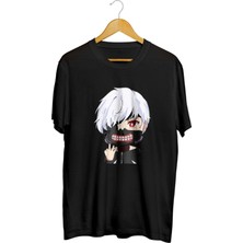 Karikatür Store Ken Kaneki Chibi Baskılı Unisex Tişört