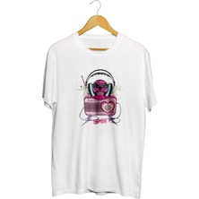 Karikatür Store Radyo Baskılı Unisex Tişört
