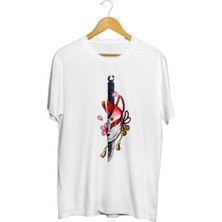 Karikatür Store Demon Slayer Bıçak Baskılı Unisex Tişört