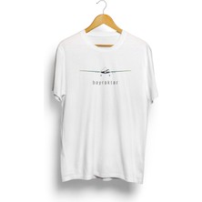 Karikatür Store Bayraktar Ukraine Flag Baskılı Tişört