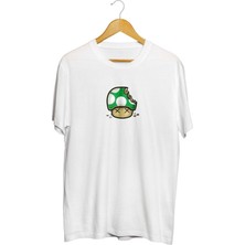 Karikatür Store Mario Mushroom Baskılı Unisex Tişört