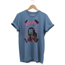 Karikatür Store Nezuko Komado | Cute Girl Anime Baskılı Oversize Tişört