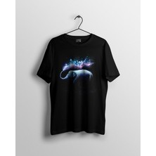Karikatür Store Filin Bulut Hali Baskılı Tshirt