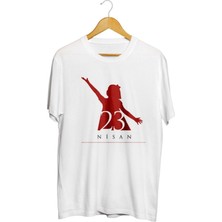 Karikatür Store 23 Nisan Baskılı Unisex Tişört