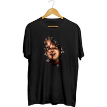 Karikatür Store Chucky Hot Sfregiato Baskılı Unisex Tişört