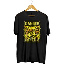 High Voltage Baskılı Unisex Tişört